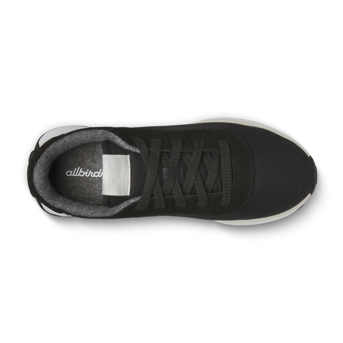 Allbirds Womens Varsity Freizeitschuhe in SCHWARZ
