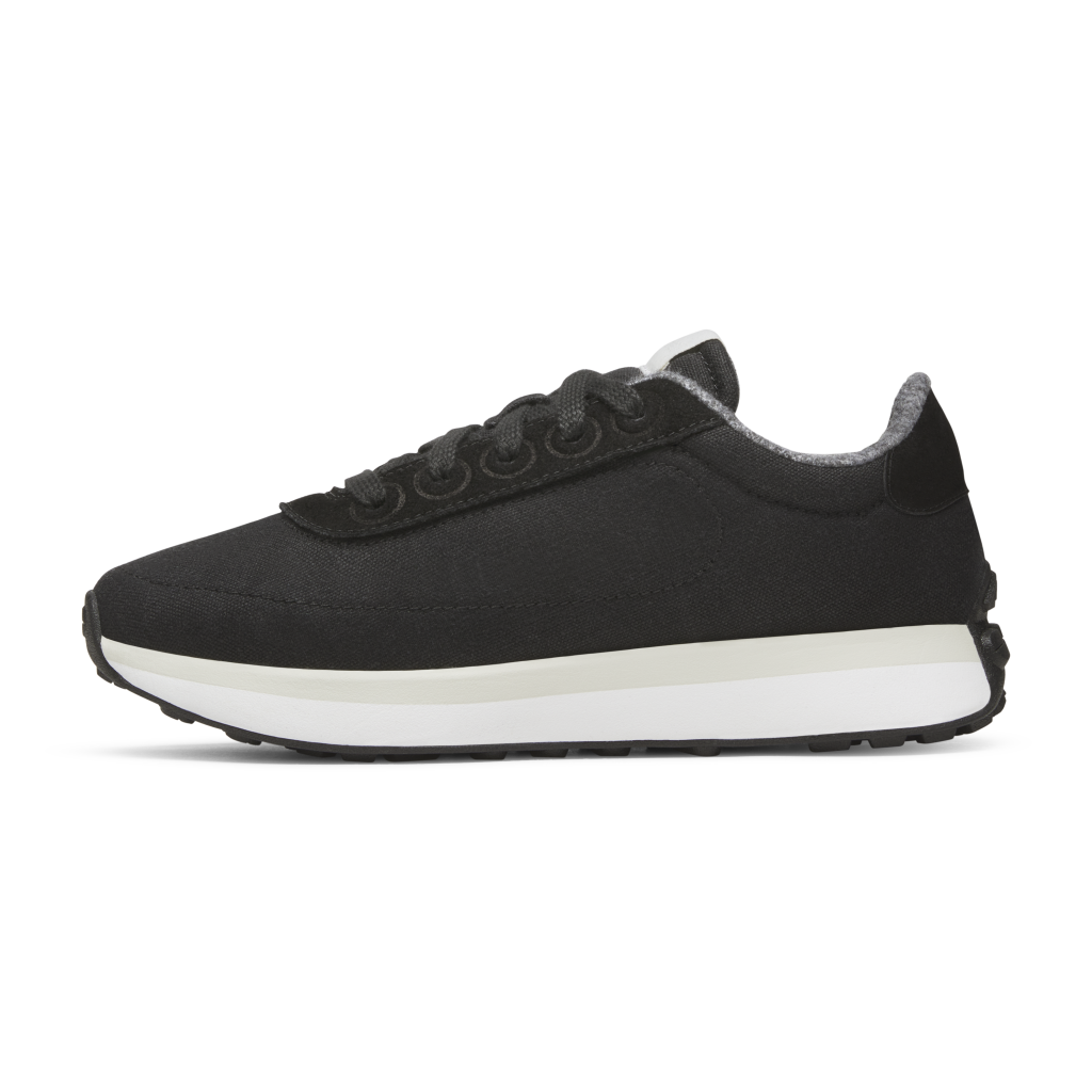 Allbirds Womens Varsity Freizeitschuhe in SCHWARZ